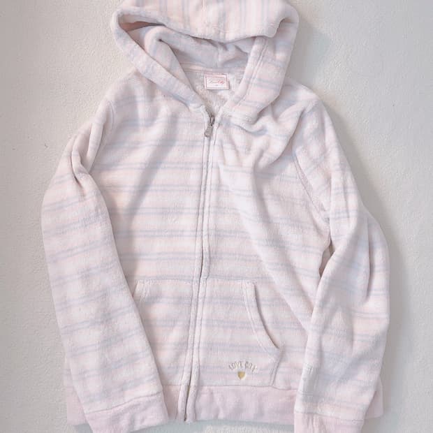 핑크 솜사탕 코튼캔티 후드집업 룸웨어 히메갸루 라떼갸루