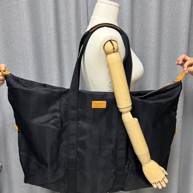 꾸레쥬 블랙 빅 라지 보스턴백  