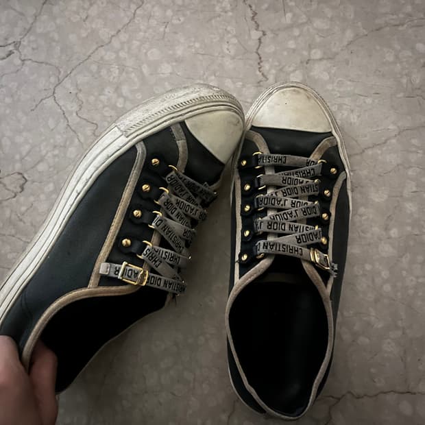 디올 미드나잇 블루 스니커즈