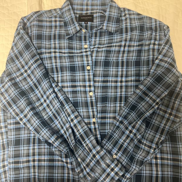 포커페이스 체크셔츠 size 46