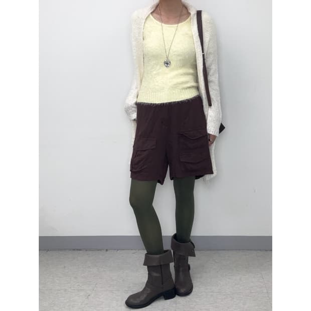 빈티지 브라운 하프팬츠 반바지