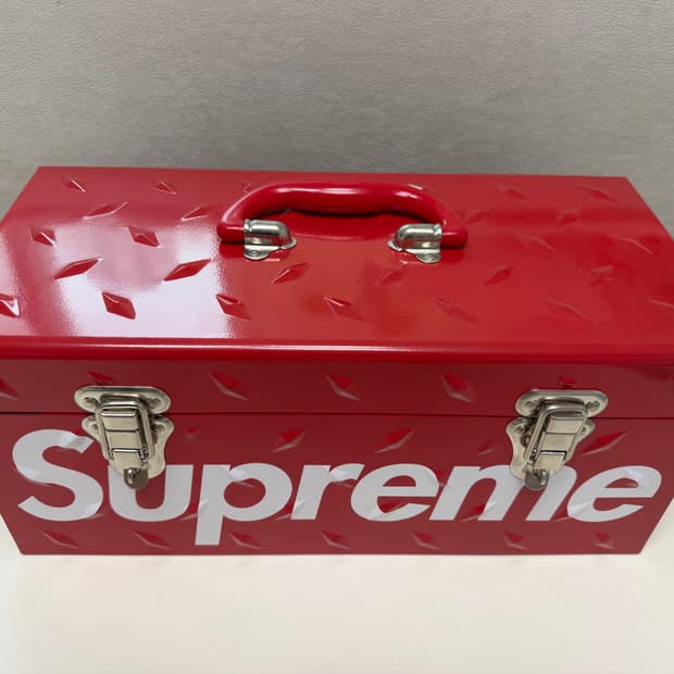 슈프림 다이아몬드 플레이트 툴 박스 레드 - 18FW