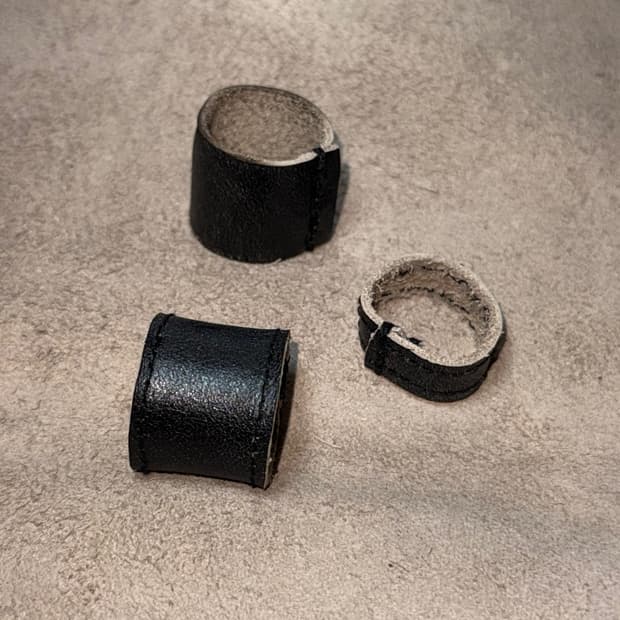 Vintage Cow Leather Rings