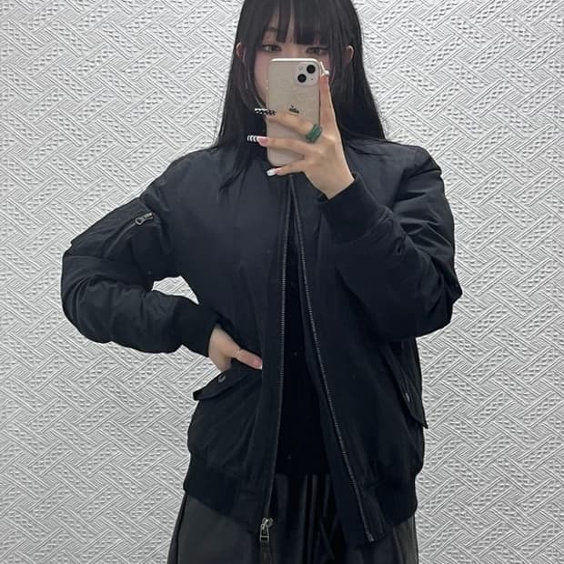 칼하트 빈티지 스트릿 펑크 힙 항공점퍼 봄버 자켓 S C10291