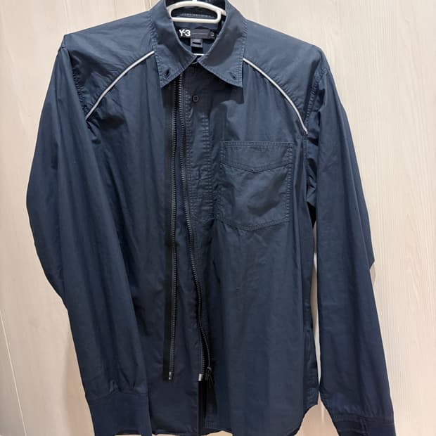 Y-3 웨스턴 블랙 투웨이 집업 셔츠