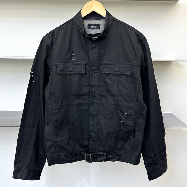 Zero Sail 디스트레스드 왁스드 자켓