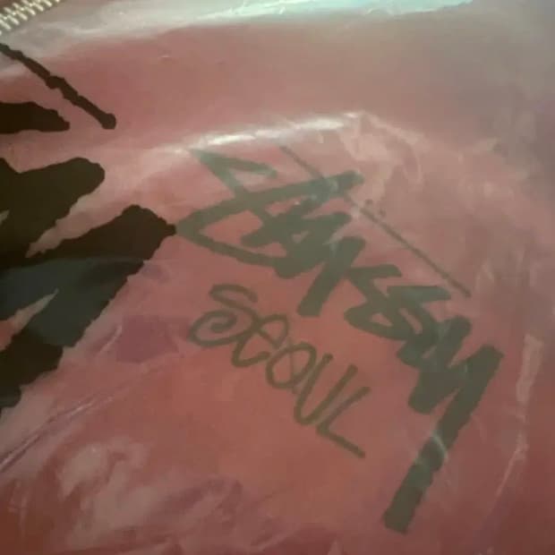 스투시 서울 챕터 와인 후드집업 m