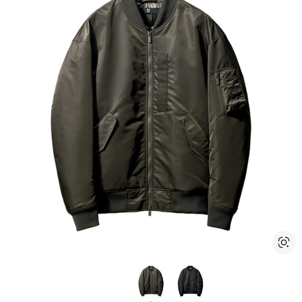 (새제품)(4XL)26ss유니클로 + J / MA-1 / 빅사이즈