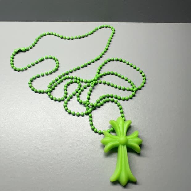 크롬하츠 실리크롬 CH 크로스 팬던트 그린 2022