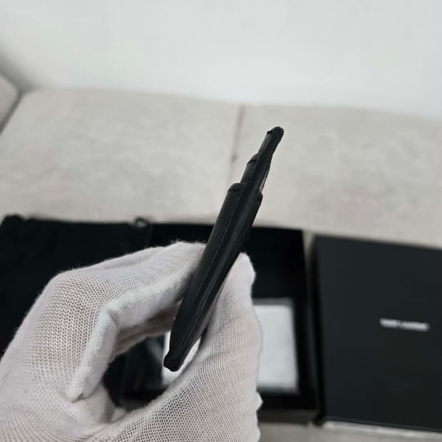 [보증서 정품] 입생로랑 은장 카드지갑