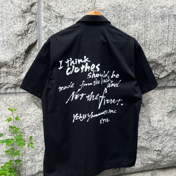 Yohji Yamamoto S’YTE Message Zip Shirt