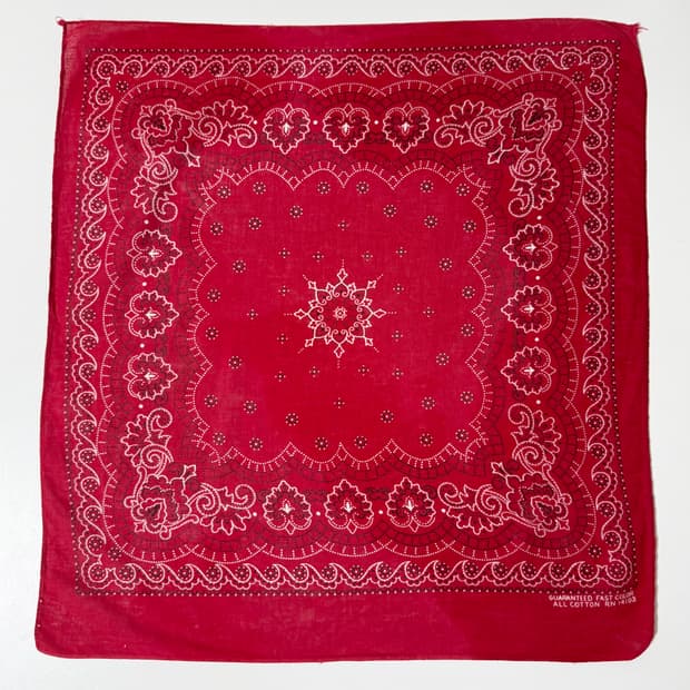 60-70s 레드 페이즐리 반다나