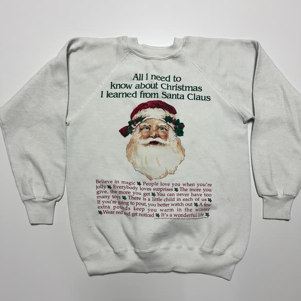 헤인즈 빈티지 크리스마스 맨투맨 80's