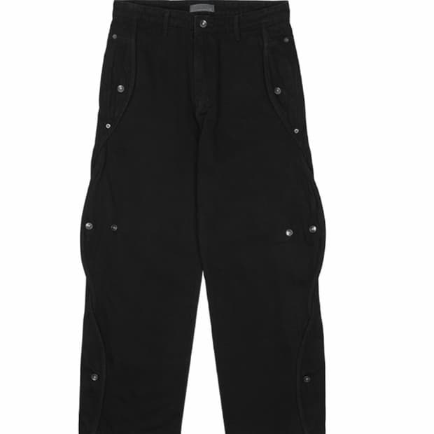 산산기어 코튼 웨이브 팬츠 블랙