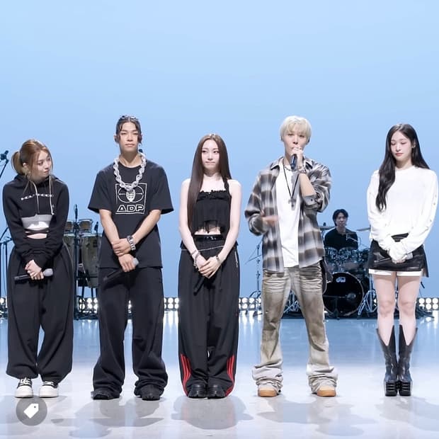 언더마이카 25ss 오일 워싱 플레어 진 2 로운 조우찬 착용