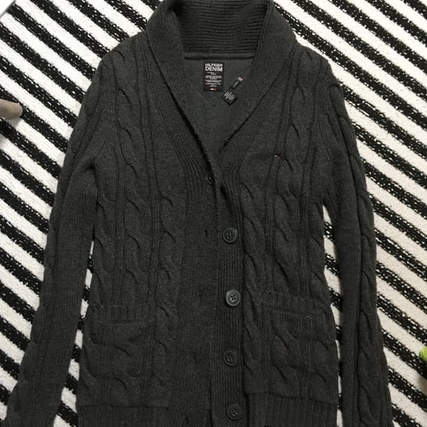 타미힐피거 데님 니트 가디건 XS (W)