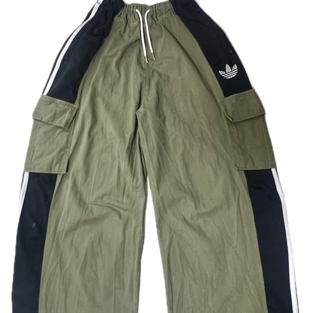 아디다스 구파이어버드 커스텀 카고 와이드 팬츠