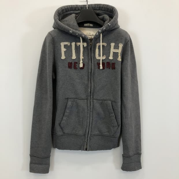아베크롬비 Y2K 후드집업 M 그레이