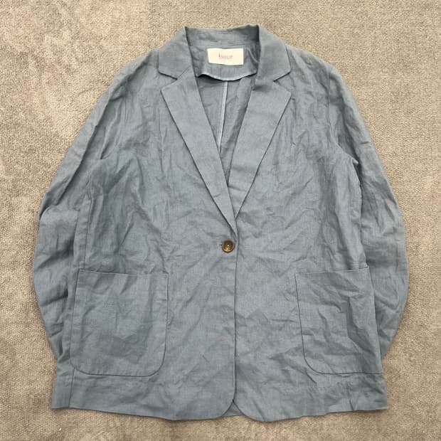 L soup 빈티지 린넨 자켓