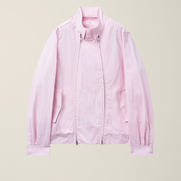 누마레 ee 핑크 자켓 DOUBLE ZIP HARRINGTON JACKE