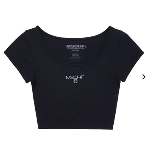 🖤MSCHF 미스치프 20ss 피티드 크롭티 반팔 블랙🖤