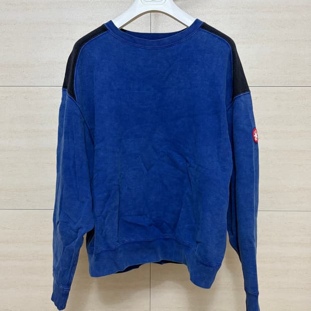 19FW 카브엠트 오버다이 패널 숄더 크루넥