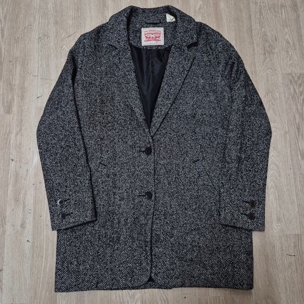 리바이스 스탠다드 모직 싱글 코트 S(90)