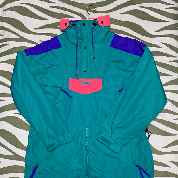 컬럼비아 90s 올드스쿨 아노락 바람막이