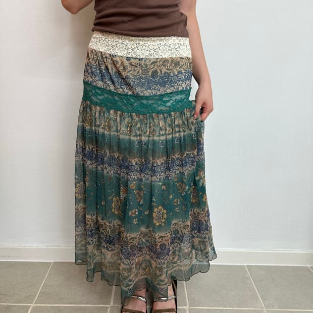 lace mesh skirt