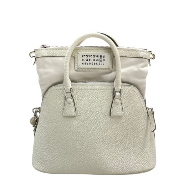 메종마르지엘라 Maison Margiela 화이트 5AC 미니 토트백