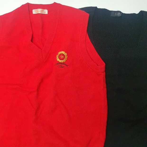 여성 니트 베스트 3종일괄 