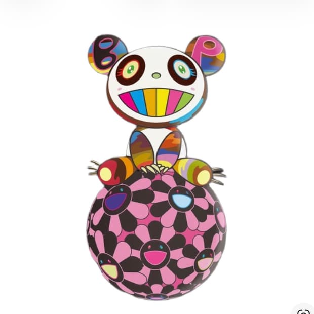 무라카미 타카시 카이카이키키 블랙핑크 포스터 - 블랙