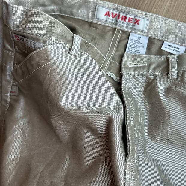 AVIREX 유광 데님 팬츠