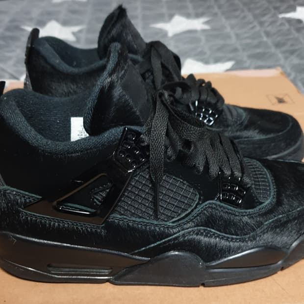 (콜라보 제품) 조던4 올리비아킴 레트로 노커버 스니커즈 블랙 (240)