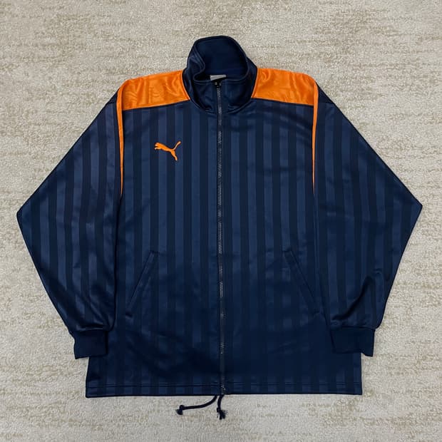 [M] 퓨마 스트라이프 트랙 자켓 웜업 트레이닝 자켓