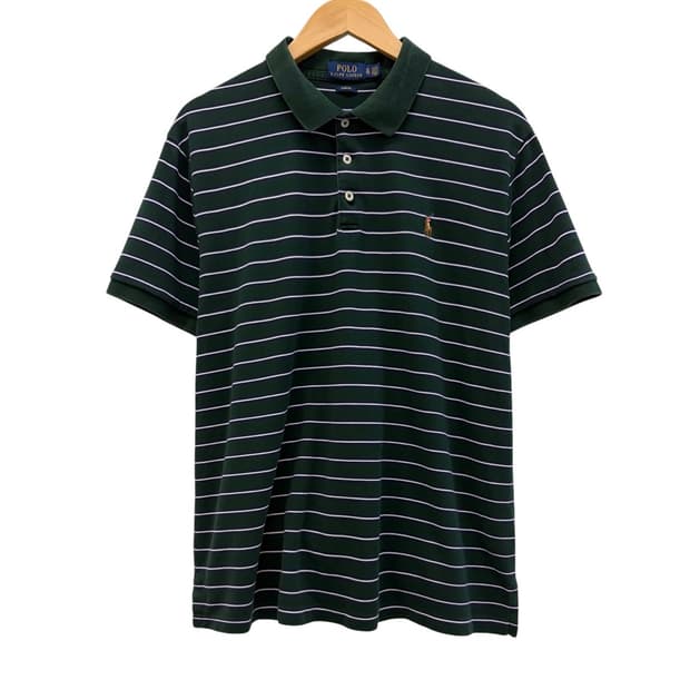 폴로 피케 반팔 스트라이프 그린 (XL)