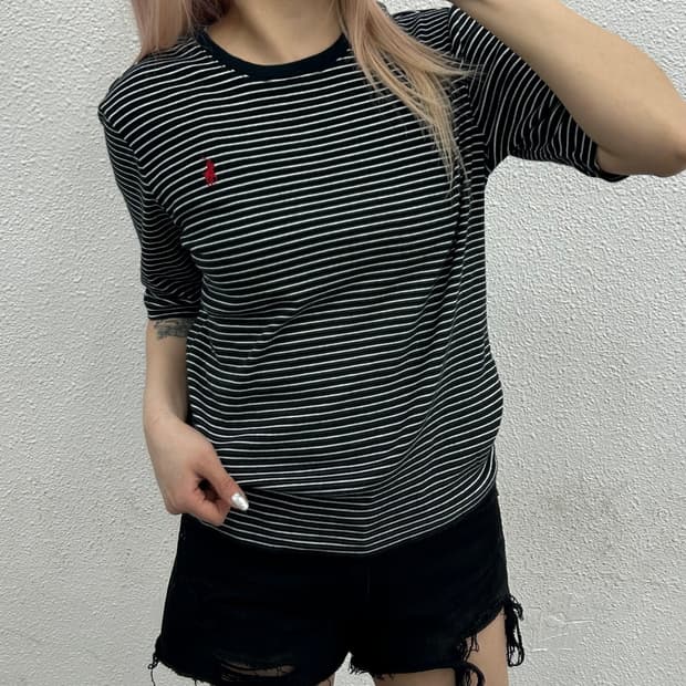 폴로 랄프로렌 레드포니 스트라이프 반팔 L