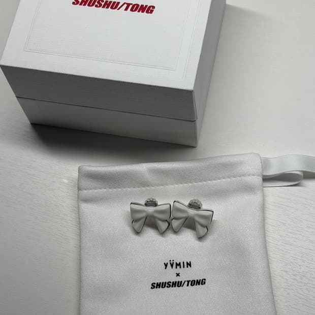 슈슈통 리본 귀걸이