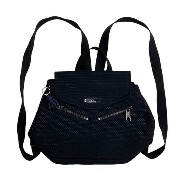 키플링 블랙 엠보싱백팩