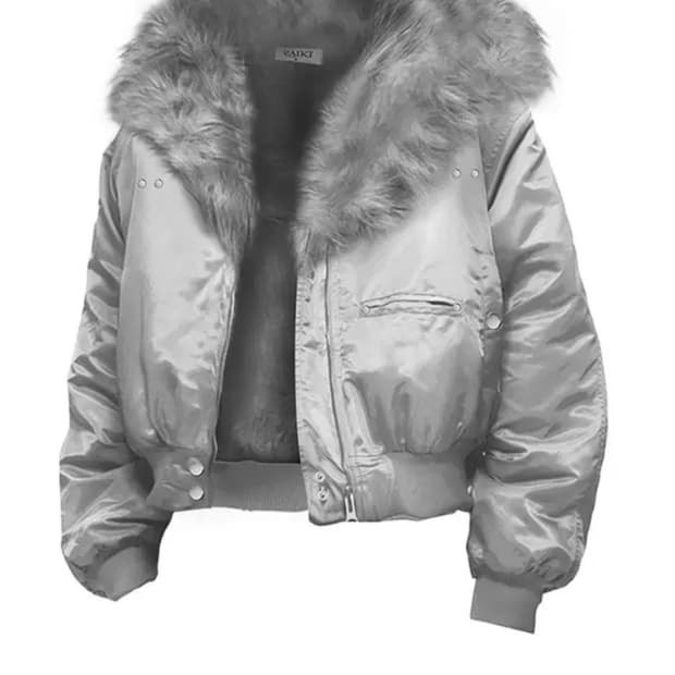 비엑세스 봄버 퍼 자켓