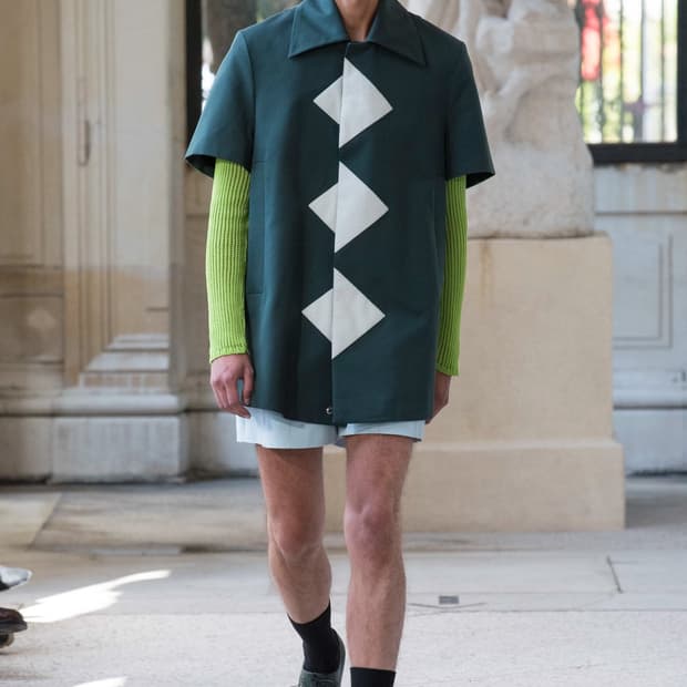 [S] 나마체코 19ss 트라이앵글 하프 셔츠 그린