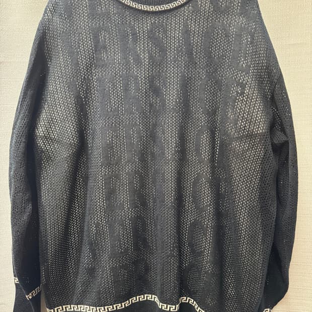 빈티지 베르사체 진스 쿠튀르 레터링펀칭니트100-105