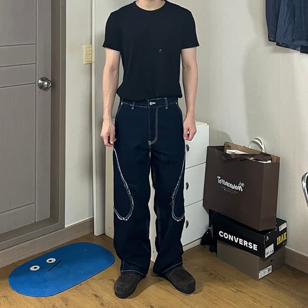 타이핑미스테이크 데님 팬츠