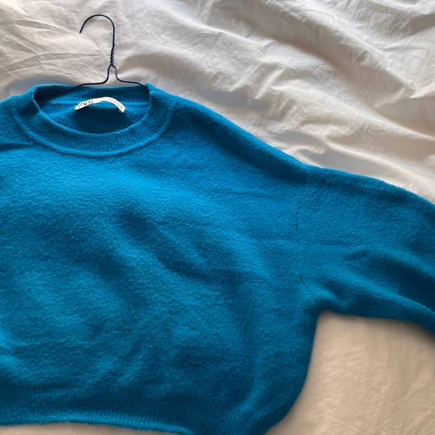 자라 크롭 니트 