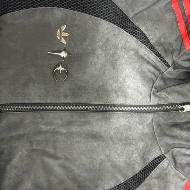 아디다스 x 떠그 클럽 팀가이스트 레더 자켓 블랙 앤티크 실버