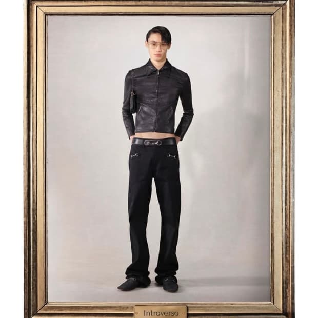 구찌 뎀나 홀스빗 데님 블랙 30