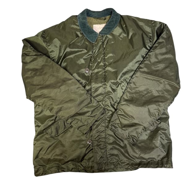 빈티지 미해군 오리지날 덱자켓 ECW impermeable L