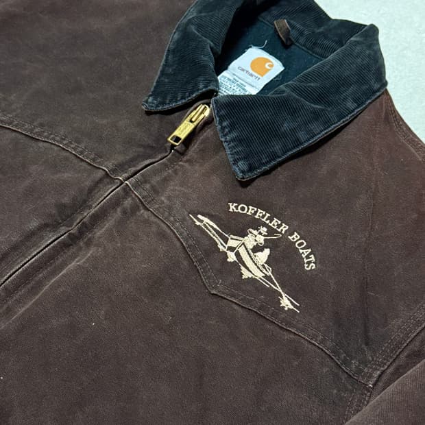 소매상태좋음) 칼하트 j14 산타페 싼타페 자켓 dkb 디크브라운