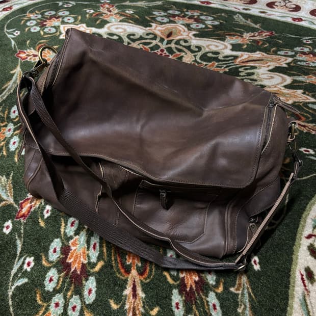 handmade cowhide big bag