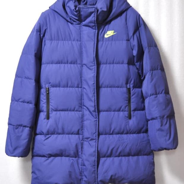 나이키보이즈/여성오리털다운후드점퍼(사이즈44)